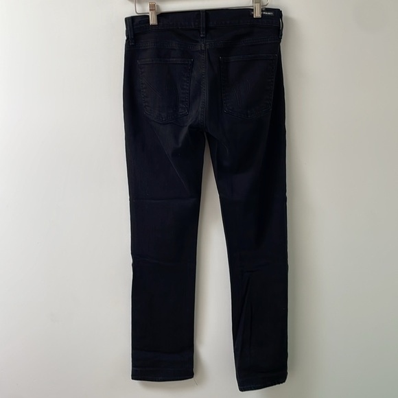 Citizens Of Humanity COH Elson Jeans Medium Rise Straight Leg Black Clean Hem 26 - Picture 4 of 13